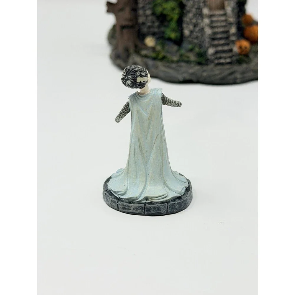 Hawthorne Village Universal Monsters Bride of Frankenstein Castle With Bride Box